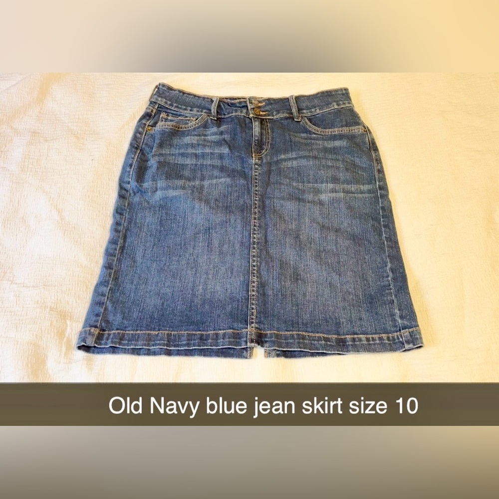 Old Navy Classic Blue Jean Skirt